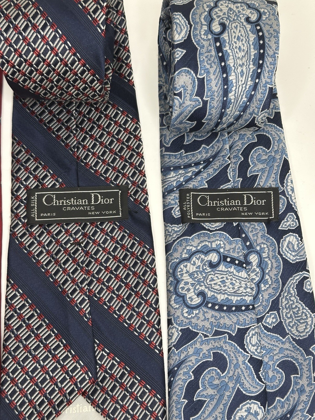 Christian Dior, Cravates Silk Vintage Ties, Lot Of 7, Multicolor/multipattern thumbnail 5