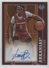 2023-24 Bowman U Chrome Orange Refractor 21/25 Layden Blocker #PPA-LB Auto 1p5