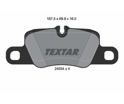 TEXTAR Bremsbelagsatz Scheibenbremse 2455402