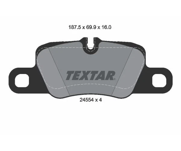 TEXTAR Bremsbelagsatz Scheibenbremse 2455402 - Bild 1 von 2