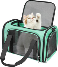 Cat Dog Carrier up to 15 Lbs TSA Airline Approved Pet Carrier for Small Medium C