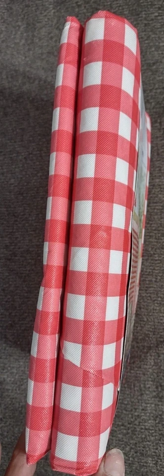 New Mainstays 60 x 84" PEVA Rectangular Tablecloth - Red Gingham - Image 3 of 4