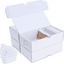 4-Pack 400 Count Cardboard TCG  Sport Card Box, Trading Card Storage Box