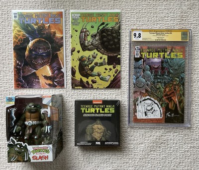 TMNT #93 CGC 9.8 With Slash Sketch + TMNT 88, TMNT 35 IDW, NECA Archie + More