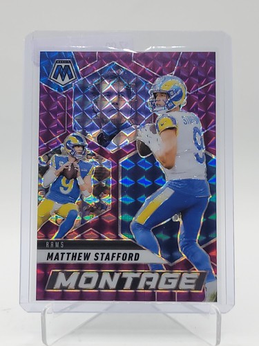 MATTHEW STAFFORD 2025 PANINI MOSAIC MONTAGE PURPLE PRIZM /49 #29 RAMS Q7629