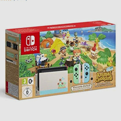Nintendo Switch Animal Crossing: New Horizons-Edition 32GB PAL weiß grün blau