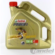 2x4L CASTROL POWER 1 4T 4 Takt 10W40 MOTORRAD ÖL JASO MA-2