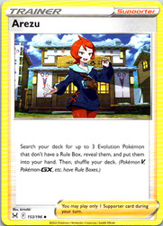 Arezu 153/196 Lost Origin Uncommon Trainer Supporter