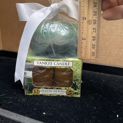 Yankee Candle Meadow Showers Box of Tealights with Dragonfly Holder - NWT