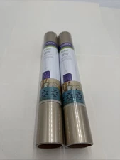 Lot of 2  Cricut STRONGBOND EVERYDAY IRON ON Vinyl Sheets Crafts Decor   Gold