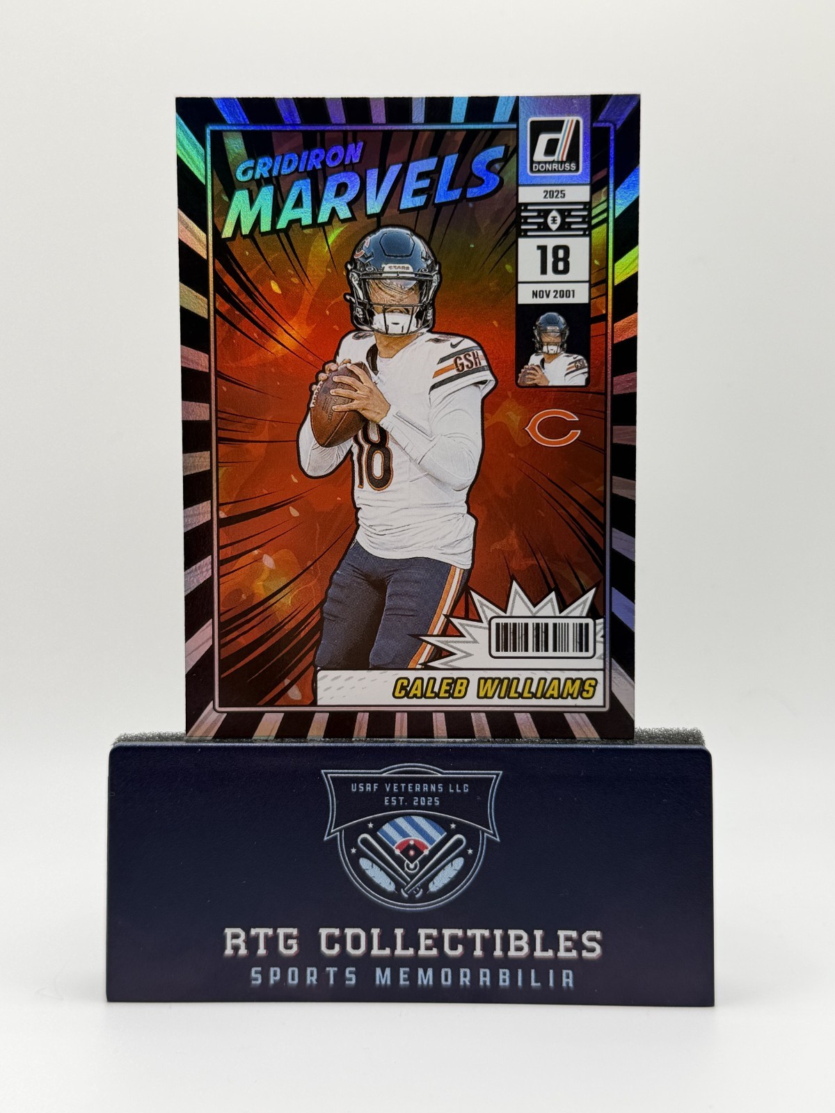 Caleb Williams (CHI) #GM-CWS 2025 Donruss: Gridiron Marvels SSP