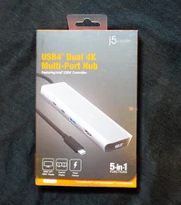 J5Create JCD401 USB4 Dual 4K Multi Port Hub - 5-in-1