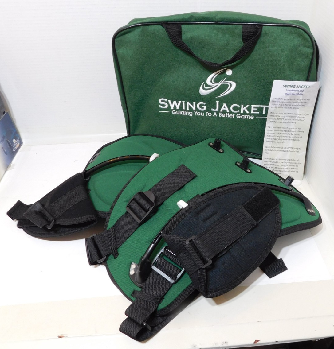 Training Aid Swing Jacket With Green Travel Bag & Instructio