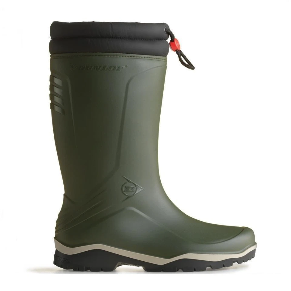 DUNLOP Blizzard Gummistiefel Thermostiefel grün Gr. 36-48 PVC hoch gefüttert Uni - Bild 1 von 1
