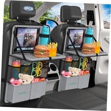Car Backseat Organizer with Tablet Holder,11 Storage Pockets with 2pack Gray