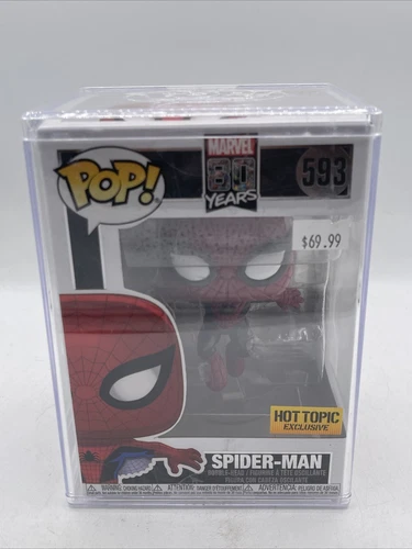 Funko Pop! Vinilo: Marvel Spider-Man Metallic Hot Topic exclusivo #593