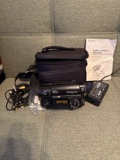 Vintage Sony Handycam CCD-TR416 Video 8 Camcorder Bundle Tested Works
