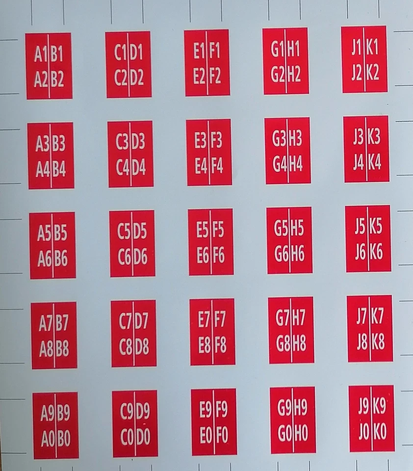 WURLITZER 2500 Series,  100 Record Indicator Labels - Image 4 of 4