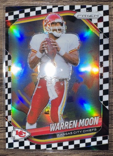 2025 Panini Prizm - Warren Moon #52 Black & White Checker Prizm