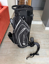 Motocaddy Stand Golf Bag Black/White 14-Way Divider, Padded Polyester Zip