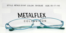 COLECCIÓN METALFLEX 1047 Sh. Anteojos de gato azules para mujer 55-17-140 B:33