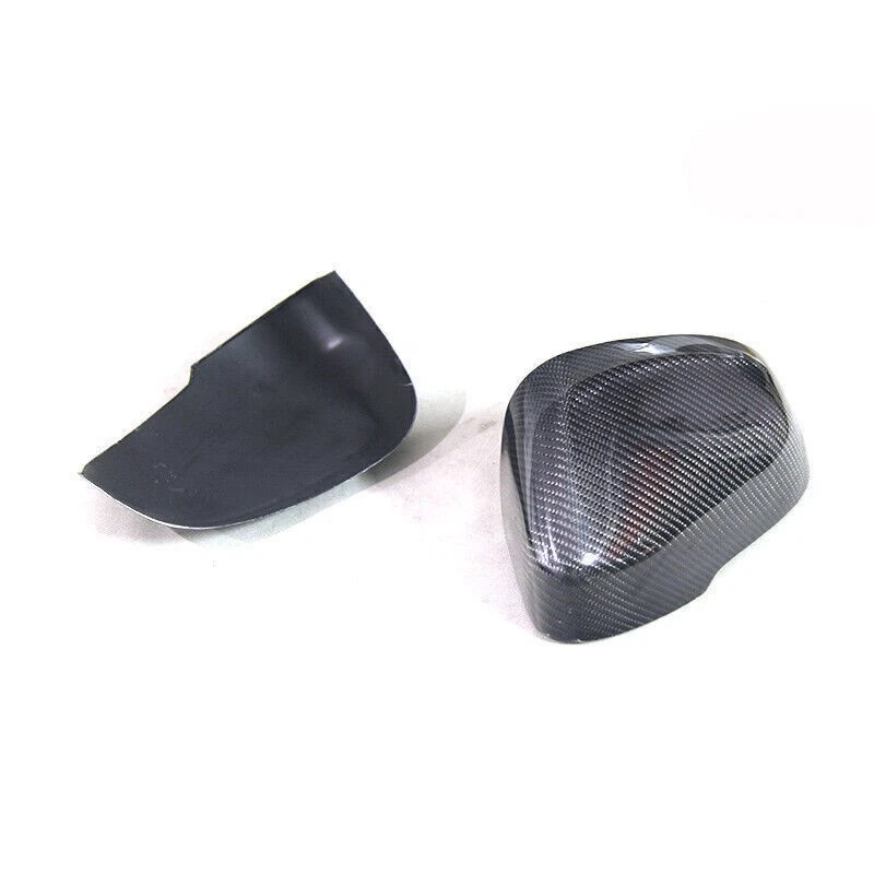 Tampa do espelho retrovisor externo de fibra de carbono seca acabamento 2 peças para Volvo S60 2012-2019 - Imagem 4 de 4