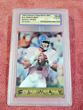 1995 John Elway #5 Black Label Quantum Motion, USA graded GEM MT 10 Card.