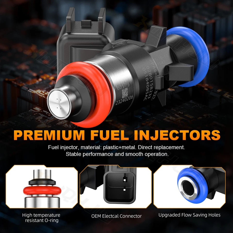 Juego de 6 actualizaciones de inyector de combustible genuino para Ram Promaster 1500 2014-2017 3,6 L V6 Foto 3 de 4