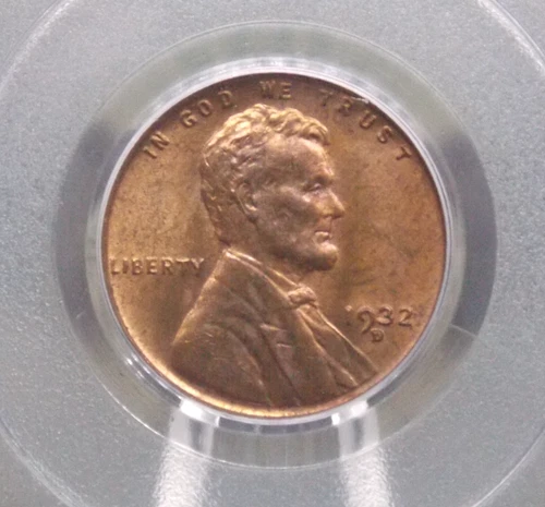 1932 "D" Lincoln WHEAT Cent 1c PCGS MS64 RD #462 *RED* OGH Old Green ECC&C, Inc.