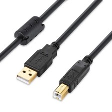 XBOHJOE USB 2.0 Printer Cable 30 FT Type A Male to B 30FT, Black