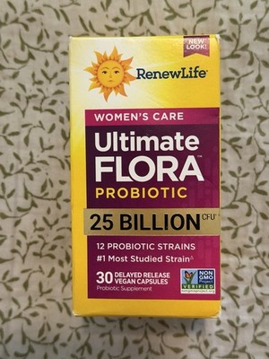 RenewLife Ultimate Flora Women's Care Probiotic 30ct 25 Billion CFU Exp 10/2026