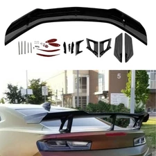 Gloss Black For 2016-2021 Camaro ZL1 1LE Style Rear Wing Trunk Spoiler Kit