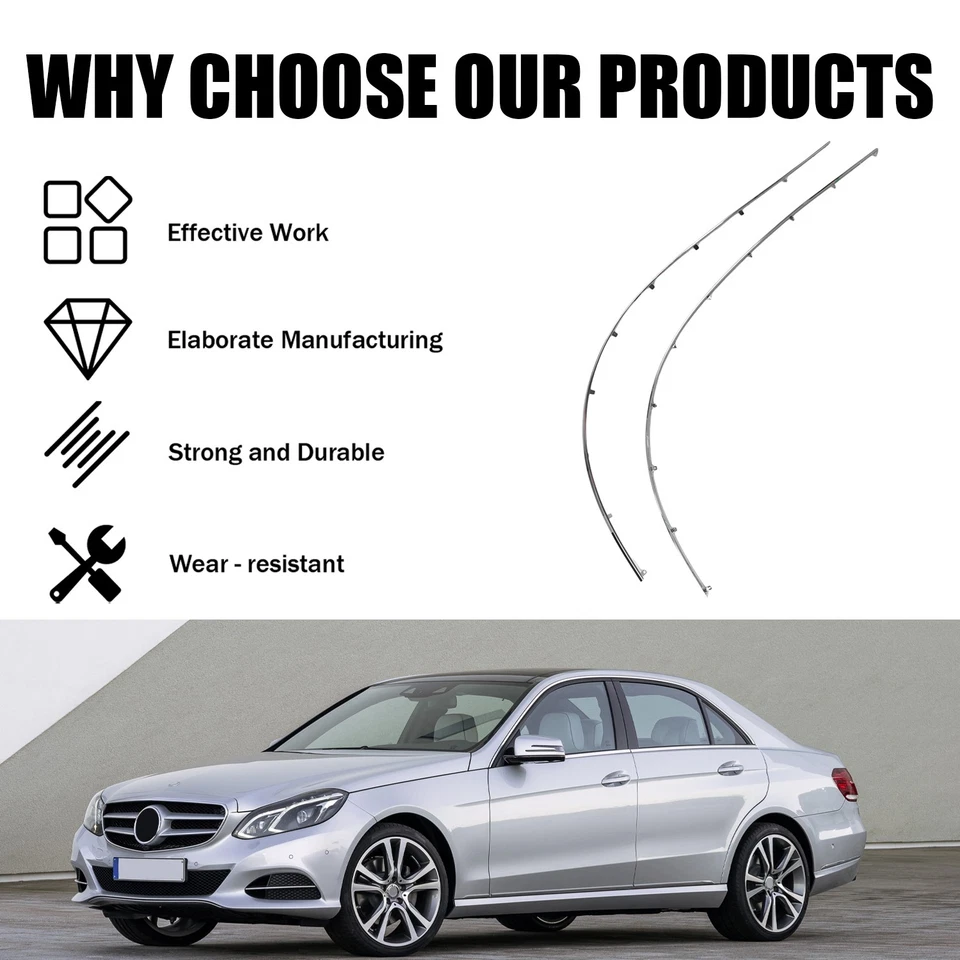 Borde de parachoques trasero derecho e izquierdo apto para Mercedes Benz E350 2010 2011-2013  Foto 3 de 4