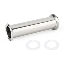 1PCS 304 Stainless Steel 2" Tri Clamp 64MM Ferrule Flange Sanitary Spool Tube...