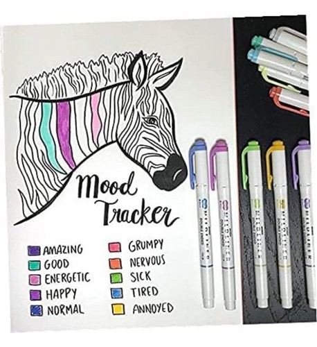 Zebra MildLiner Creative Marker Double End Broad & Fine Point Tip 15 Pack New - Picture 9 of 10