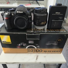 Nikon D D3100 14.2MP Digital SLR Camera - Black (Kit w/ VR 18-55mm Lens)