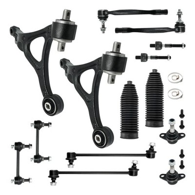 14pcs Front Lower Control Arm w/ Ball Joints Sway Links for 2003-2014 Volvo XC90
