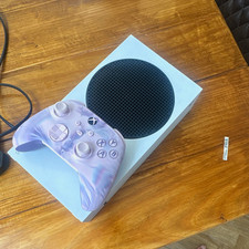 Xbox Series S with Purple Controller