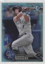 2016 Bowman Draft Chrome Top Prospects Sky Blue Refractor Brendan Rodgers fm0