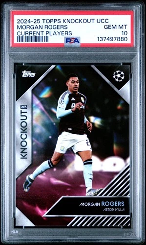 2024-25 Topps Knockout UEFA Club Competitions Morgan Rogers PSA 10