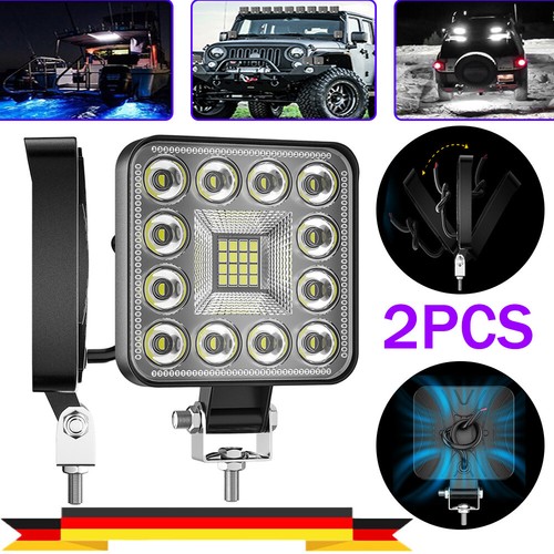 2X LED Arbeitsscheinwerfer Flutlichtstrahler 12V-24V IP67 Auto-Scheinwerfer - Bild 132 von 205