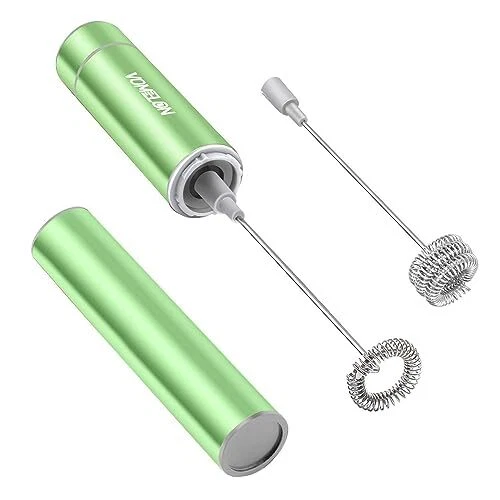 Milk Frother Handheld, Battery Operated Travel Coffee Frother  Assorted Colors