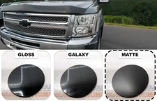 2007-2013 Silverado BowTie FRONT PLASTIC OVERLAY in  Matte Black