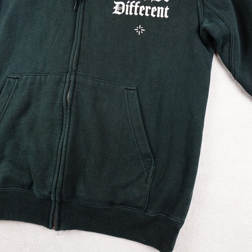 Broken Promises Hoodie Mens M Black Zip I Wish Things Could Be Different Rose - Picture 5 of 20