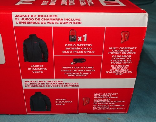 NEW Milwaukee 204BL-21XL X-Large Heated Navy Blue Toughshell Jacket 3.0 Battery - Picture 15 of 24