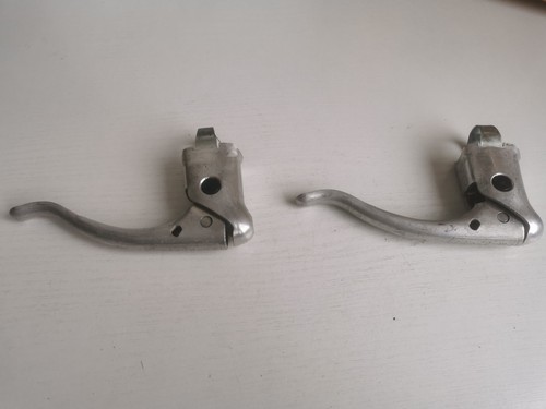 VINTAGE Retro Road bike Non Aero Weinmann Brake Lever Set Eroica Rare drop bar - Bild 2 von 8