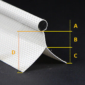 New Caravan Camper Van Awning rail beading 6mm X 12 Metres White Double Flap New - Afbeelding 1 van 11