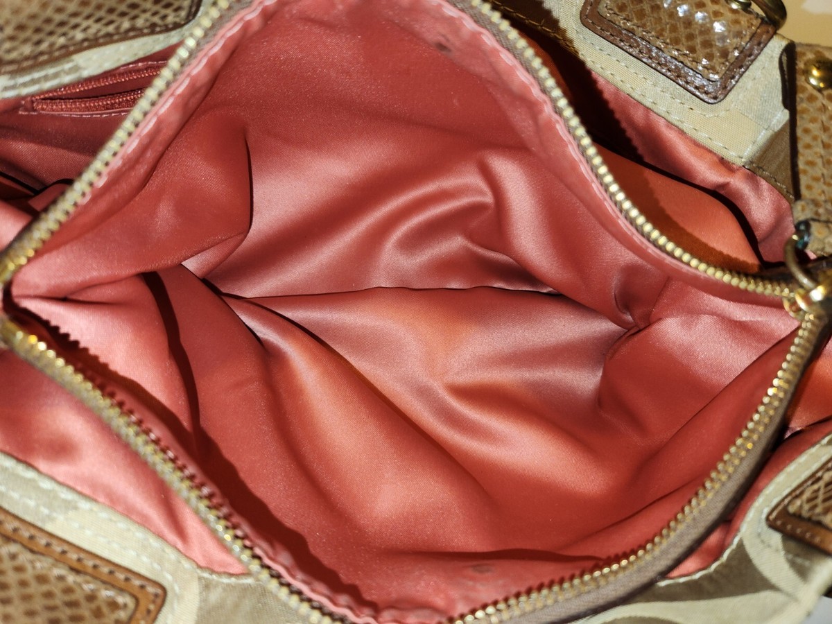 ❁COACH❁カゴトートバッグ Coach Carryall Peyton Satchel Brown Canvas Signature