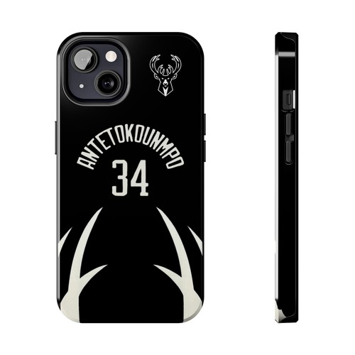 Giannis Antetokounmpo Milwaukee Bucks - Basketball iPhone und Samsung Hülle schwarz - Bild 20 von 43