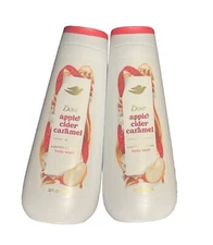 2Pack Dove Limited Edition Apple Cider Caramel Body Wash 20 FL OZ Holiday Treats